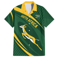Personalized South Africa Rugby Bokke Family Matching Long Sleeve Bodycon Dress and Hawaiian Shirt Minimalism Style