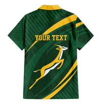 Personalized South Africa Rugby Bokke Family Matching Mermaid Dress and Hawaiian Shirt Minimalism Style