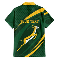 Personalized South Africa Rugby Bokke Family Matching Summer Maxi Dress and Hawaiian Shirt Minimalism Style