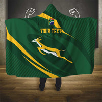 Personalized South Africa Rugby Bokke Hooded Blanket Minimalism Style