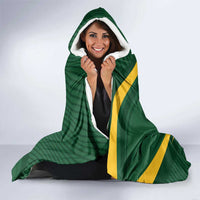 Personalized South Africa Rugby Bokke Hooded Blanket Minimalism Style