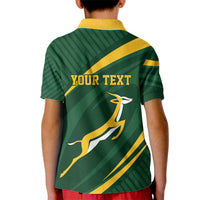 Personalized South Africa Rugby Bokke Kid Polo Shirt Minimalism Style