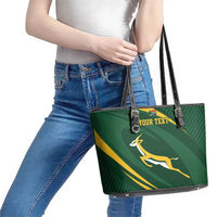 Personalized South Africa Rugby Bokke Leather Tote Bag Minimalism Style