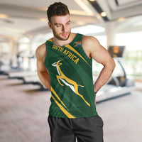 Personalized South Africa Rugby Bokke Men Tank Top Minimalism Style