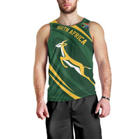 Personalized South Africa Rugby Bokke Men Tank Top Minimalism Style