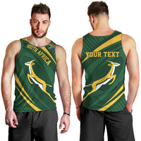 Personalized South Africa Rugby Bokke Men Tank Top Minimalism Style