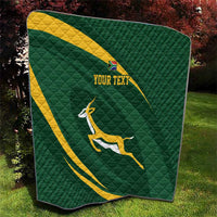 Personalized South Africa Rugby Bokke Quilt Minimalism Style