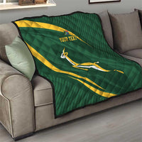 Personalized South Africa Rugby Bokke Quilt Minimalism Style