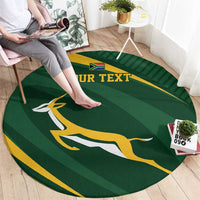 Personalized South Africa Rugby Bokke Round Carpet Minimalism Style
