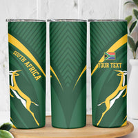 Personalized South Africa Rugby Bokke Skinny Tumbler Minimalism Style