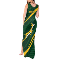 Personalized South Africa Rugby Bokke Tank Maxi Dress Minimalism Style