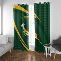 Personalized South Africa Rugby Bokke Window Curtain Minimalism Style