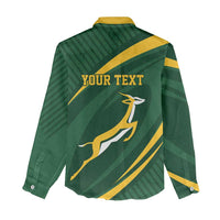 Personalized South Africa Rugby Bokke Women Casual Shirt Minimalism Style