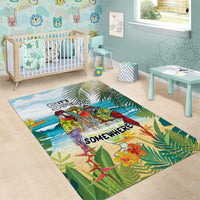 It's 5 o'clock Somewhere Area Rug Beach Party - Wonder Print Shop