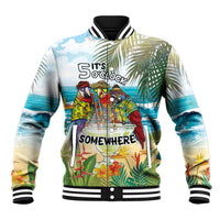 It's 5 o'clock Somewhere Baseball Jacket Beach Party - Wonder Print Shop