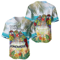 It's 5 o'clock Somewhere Baseball Jersey Beach Party - Wonder Print Shop