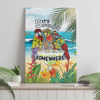 It's 5 o'clock Somewhere Canvas Wall Art Beach Party - Wonder Print Shop