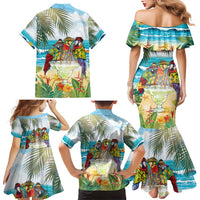 It's 5 o'clock Somewhere Family Matching Mermaid Dress and Hawaiian Shirt Beach Party - Wonder Print Shop