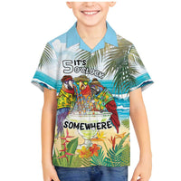 It's 5 o'clock Somewhere Family Matching Mermaid Dress and Hawaiian Shirt Beach Party - Wonder Print Shop