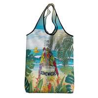 It's 5 o'clock Somewhere Grocery Bag Beach Party - Wonder Print Shop