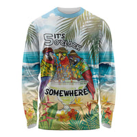 It's 5 o'clock Somewhere Long Sleeve Shirt Beach Party - Wonder Print Shop