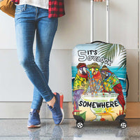 It's 5 o'clock Somewhere Luggage Cover Beach Party - Wonder Print Shop