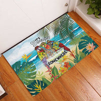 It's 5 o'clock Somewhere Rubber Doormat Beach Party - Wonder Print Shop