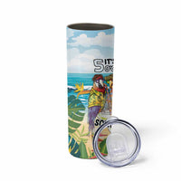 It's 5 o'clock Somewhere Skinny Tumbler Beach Party - Wonder Print Shop