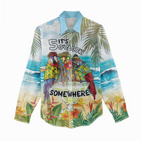 It's 5 o'clock Somewhere Women Casual Shirt Beach Party - Wonder Print Shop