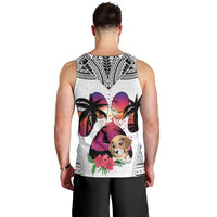polynesian-men-tank-top-dog-lover-with-beagle-sunset-at-the-beach-white-ver