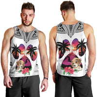 polynesian-men-tank-top-dog-lover-with-beagle-sunset-at-the-beach-white-ver