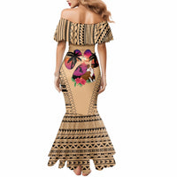 Polynesian Mermaid Dress Dog Lover With Border Collie - Sunset At The Beach - Wonder Print Shop