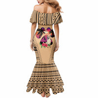 Polynesian Mermaid Dress Dog Lover With German Shepherd - Sunset At The Beach - Wonder Print Shop