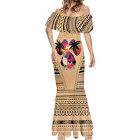 Polynesian Mermaid Dress Dog Lover With German Shepherd - Sunset At The Beach - Wonder Print Shop