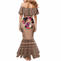 Polynesian Mermaid Dress Dog Lover With German Shepherd - Sunset At The Beach Brown Ver - Wonder Print Shop