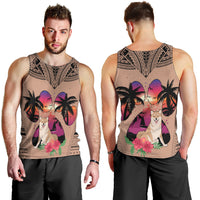 polynesian-men-tank-top-dog-lover-with-shiba-inu-sunset-at-the-beach-brown-ver