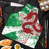 Wales Cymru Am Byth Apron Celtic Dragon Triskelion - Wonder Print Shop