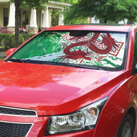 Wales Cymru Am Byth Auto Sun Shade Celtic Dragon Triskelion - Wonder Print Shop