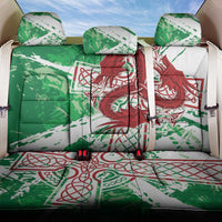 Wales Cymru Am Byth Back Car Seat Cover Celtic Dragon Triskelion - Wonder Print Shop