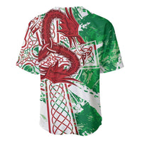 Wales Cymru Am Byth Baseball Jersey Celtic Dragon Triskelion - Wonder Print Shop