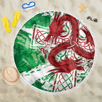 Wales Cymru Am Byth Beach Blanket Celtic Dragon Triskelion - Wonder Print Shop
