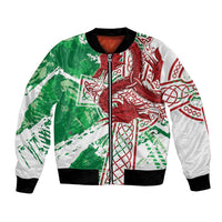 Wales Cymru Am Byth Bomber Jacket Celtic Dragon Triskelion - Wonder Print Shop