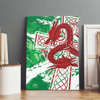 Wales Cymru Am Byth Canvas Wall Art Celtic Dragon Triskelion - Wonder Print Shop