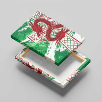 Wales Cymru Am Byth Canvas Wall Art Celtic Dragon Triskelion - Wonder Print Shop