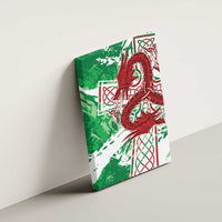 Wales Cymru Am Byth Canvas Wall Art Celtic Dragon Triskelion - Wonder Print Shop