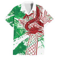 Wales Cymru Am Byth Family Matching Puletasi and Hawaiian Shirt Celtic Dragon Triskelion - Wonder Print Shop