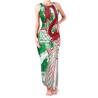 Wales Cymru Am Byth Family Matching Tank Maxi Dress and Hawaiian Shirt Celtic Dragon Triskelion - Wonder Print Shop