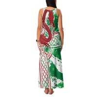 Wales Cymru Am Byth Family Matching Tank Maxi Dress and Hawaiian Shirt Celtic Dragon Triskelion - Wonder Print Shop