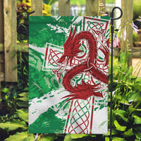Wales Cymru Am Byth Garden Flag Celtic Dragon Triskelion - Wonder Print Shop