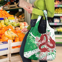 Wales Cymru Am Byth Grocery Bag Celtic Dragon Triskelion - Wonder Print Shop